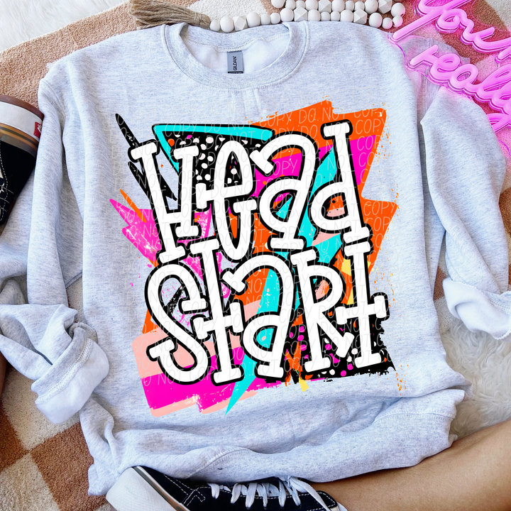 Bright Retro School Grades DTF Print