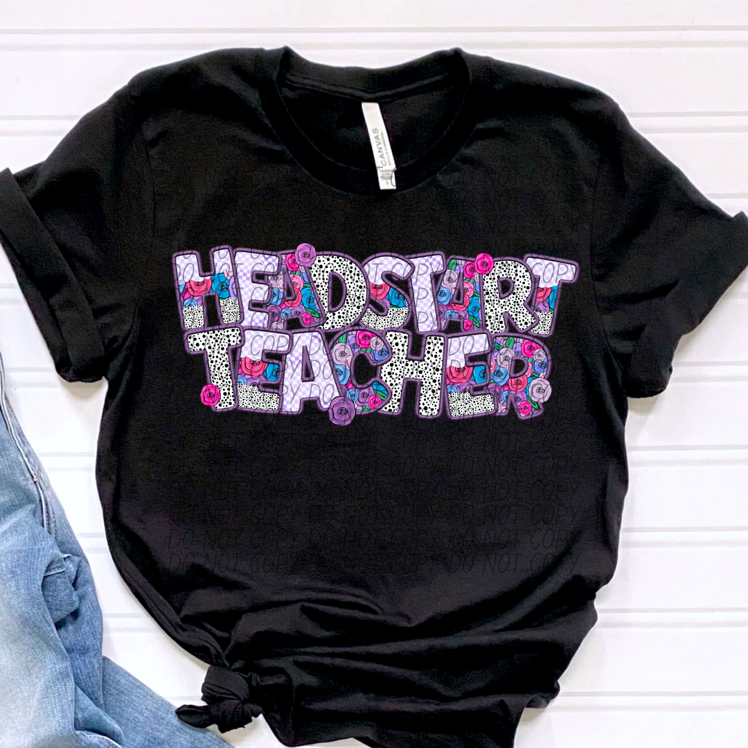 Pretty In Purple School Careers DTF Print