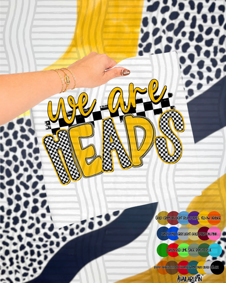 We Are Checker Crush Colors Mascots DTF Print