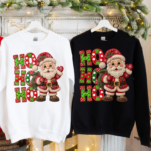 Ho Ho Ho Santa DTF Print
