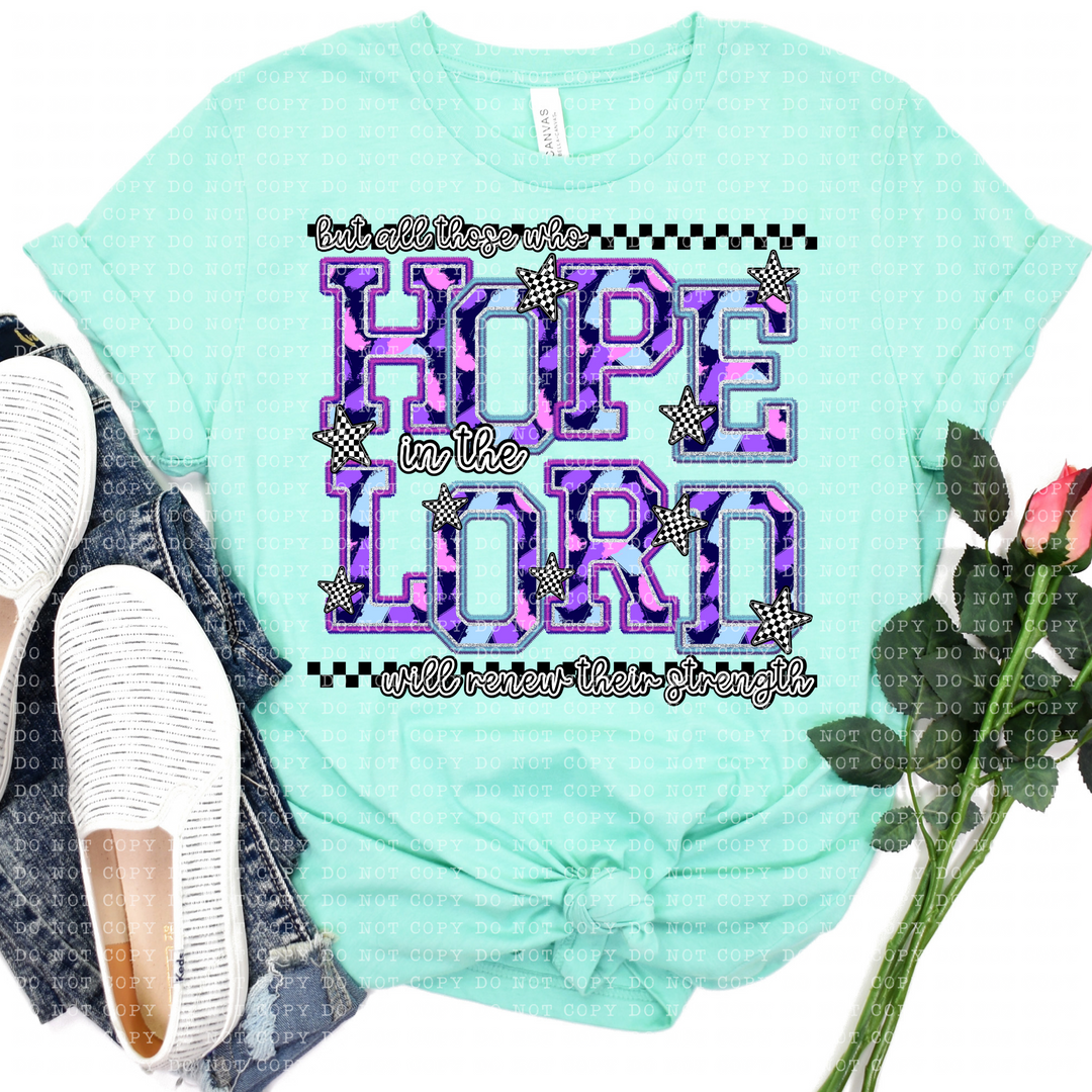 Hope in the Lord DTF Print