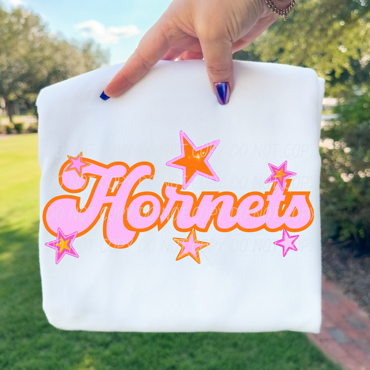 Pink and Orange Mascots DTF Print