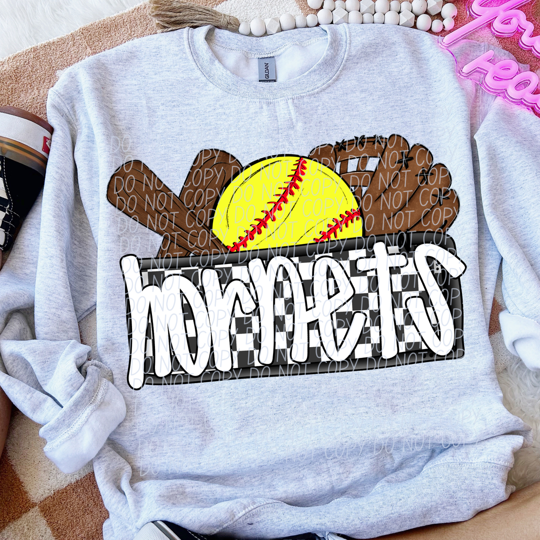 Softball Mascots DTF Print