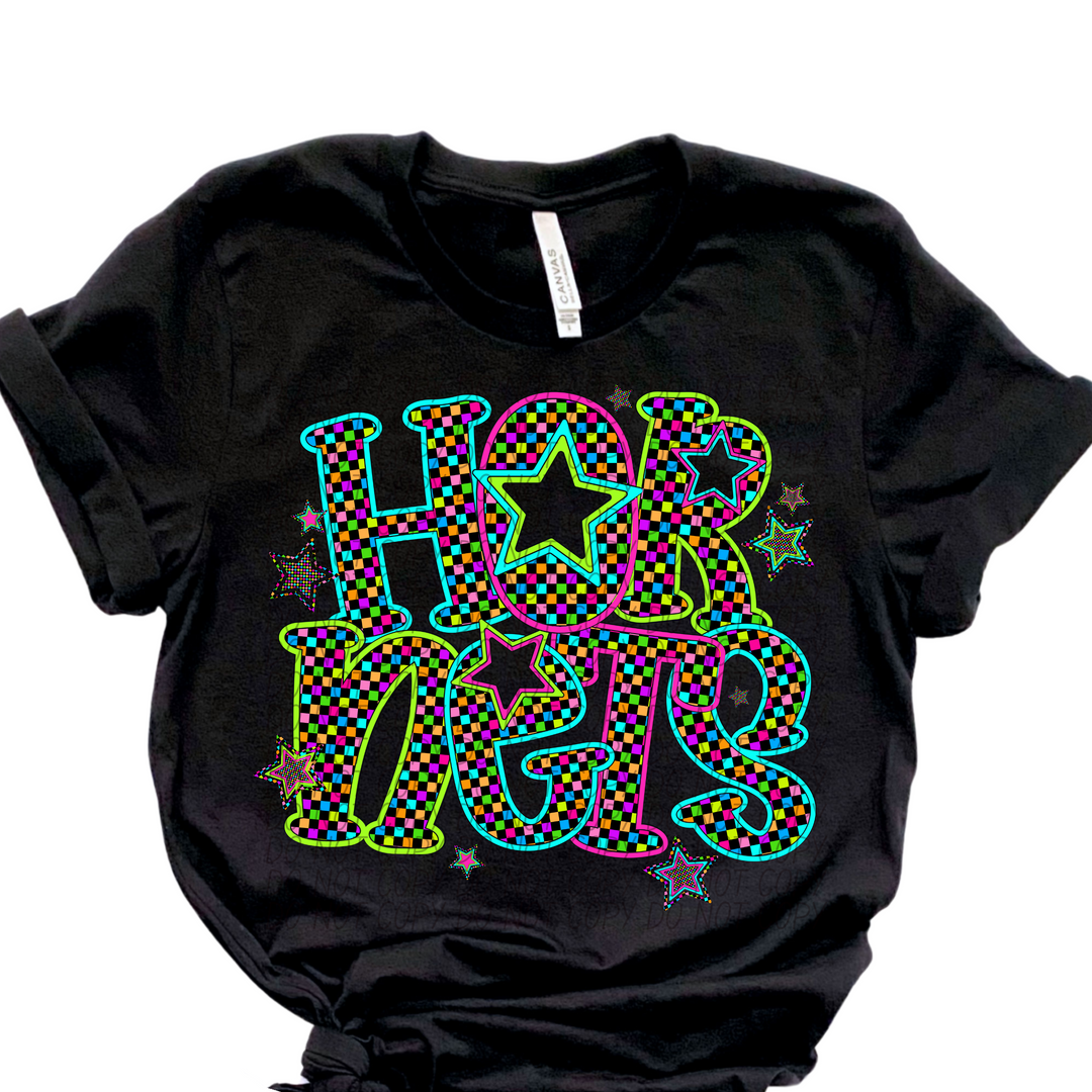 Neon Star Mascots DTF Print