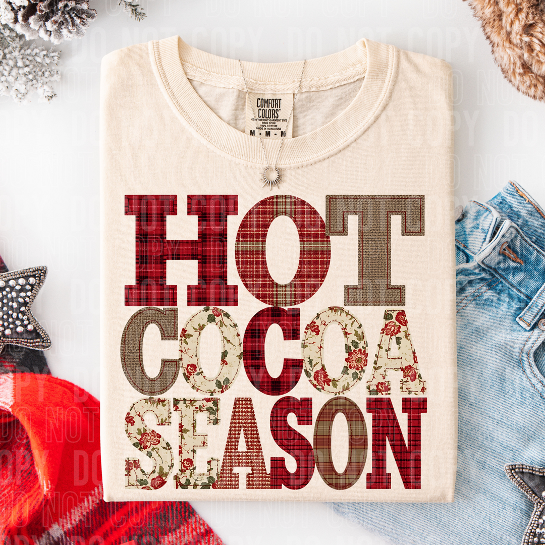 Hot Cocoa Season DTF Print