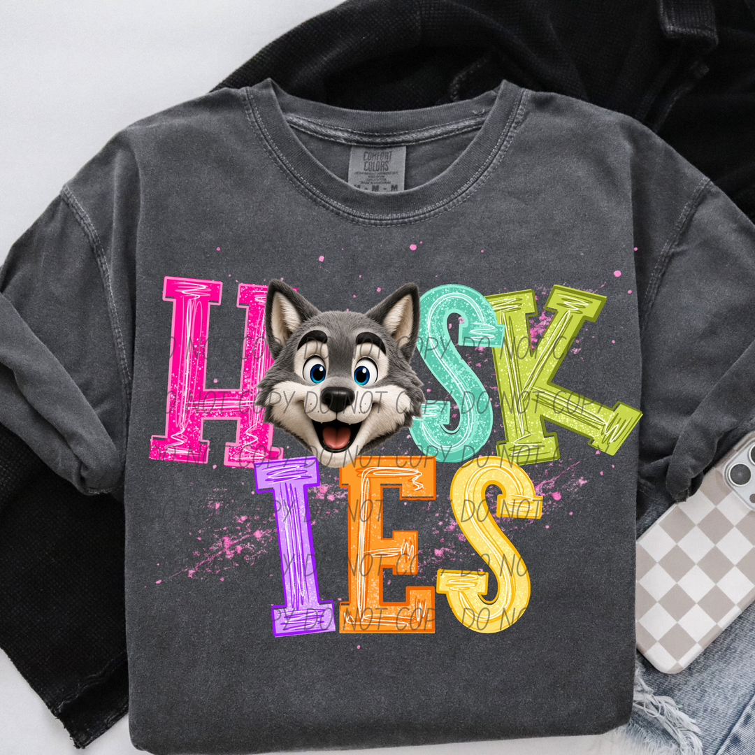 Happy Little Mascots DTF Print