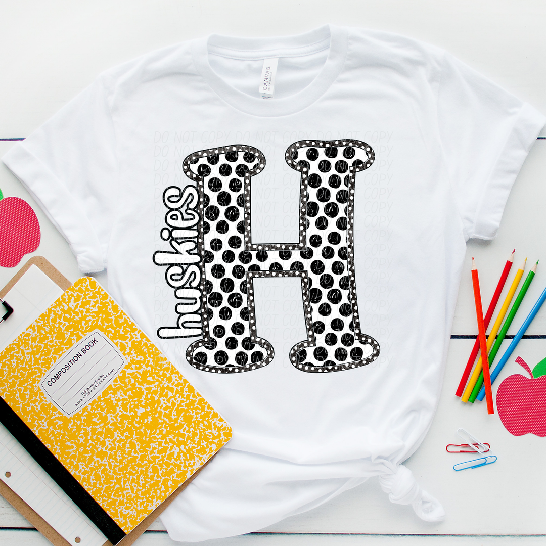 Polka Dot Mascots DTF Print
