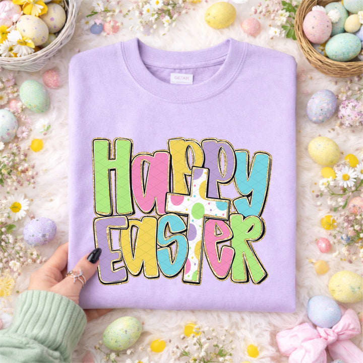 Happy Easter Doodle DTF Print