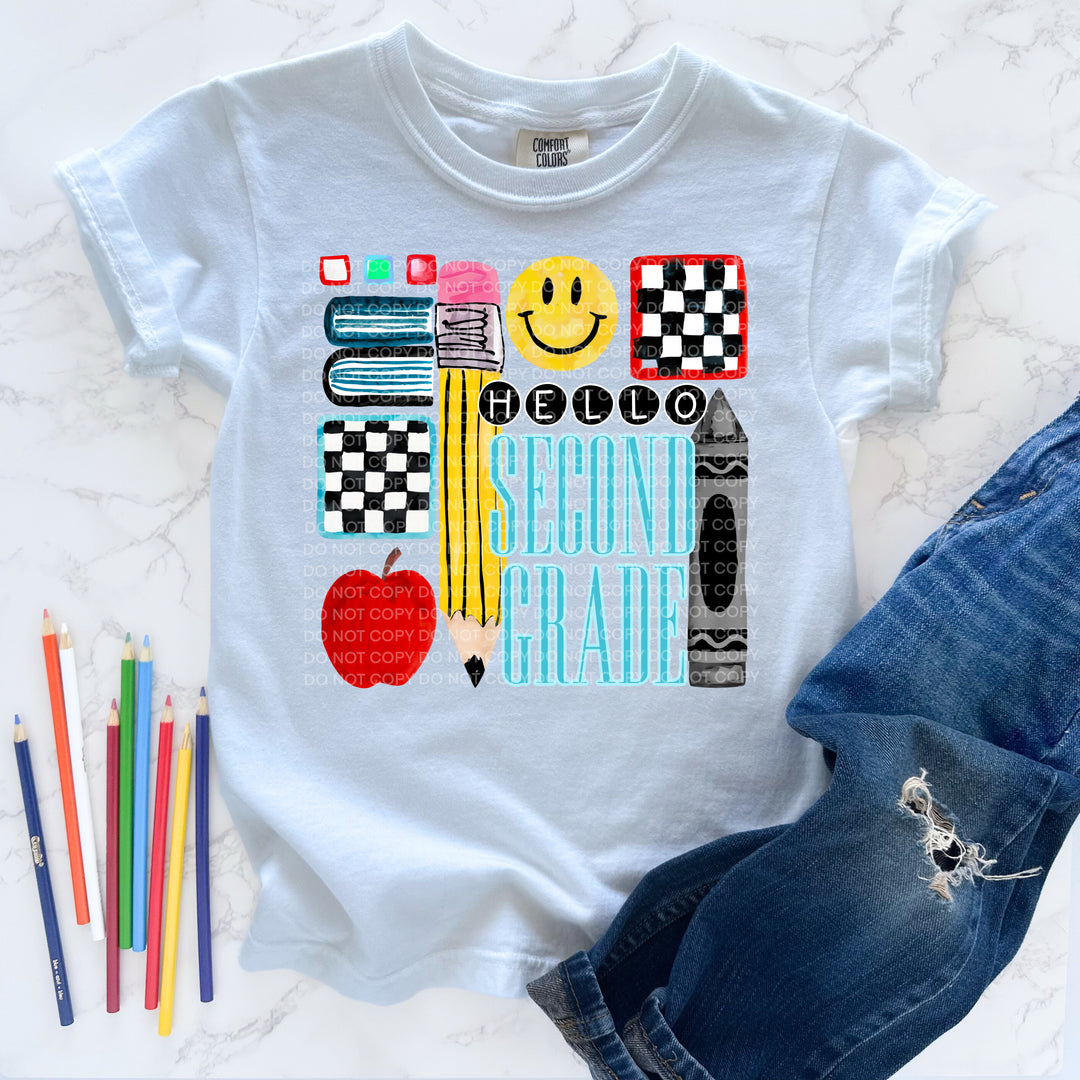 Hello Grade Level Boy DTF Print