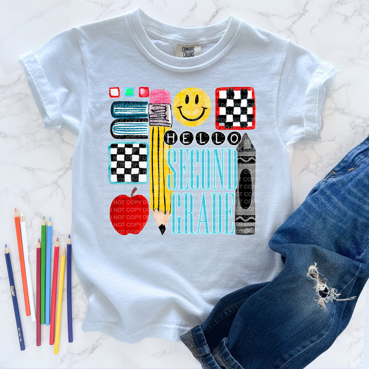 Hello Grade Level Boy DTF Print