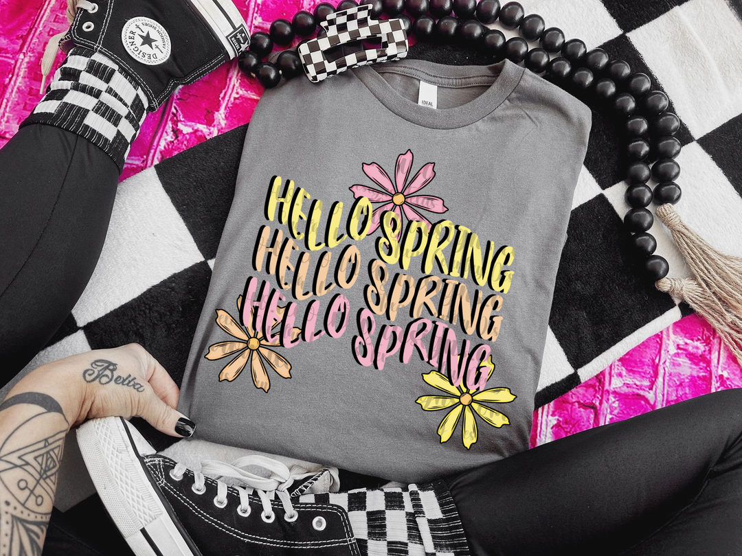 Hello Spring DTF Print