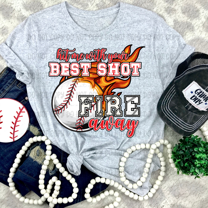Hit me With Your Best Shot DTF Print