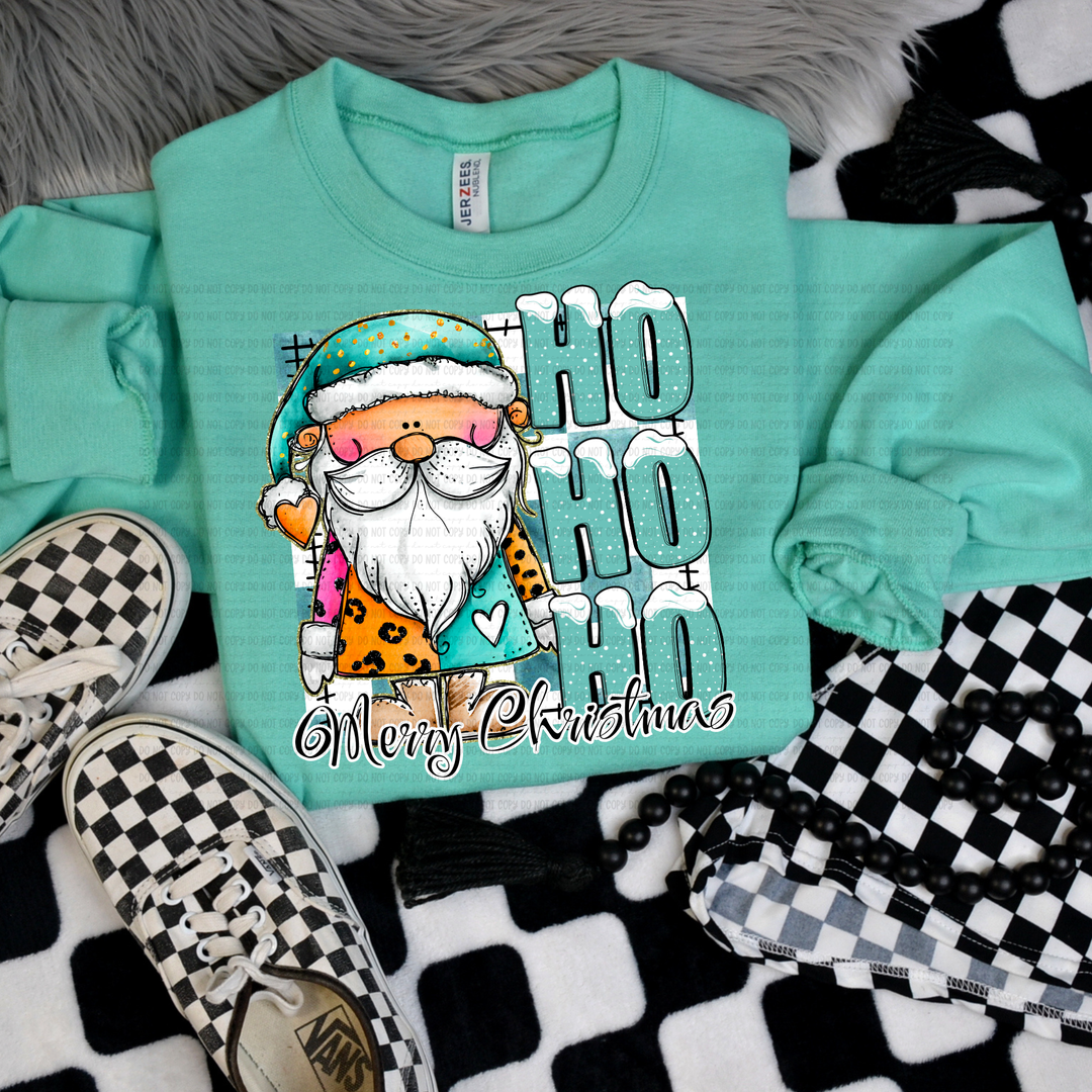 Ho Ho Ho Merry Christmas DTF Print
