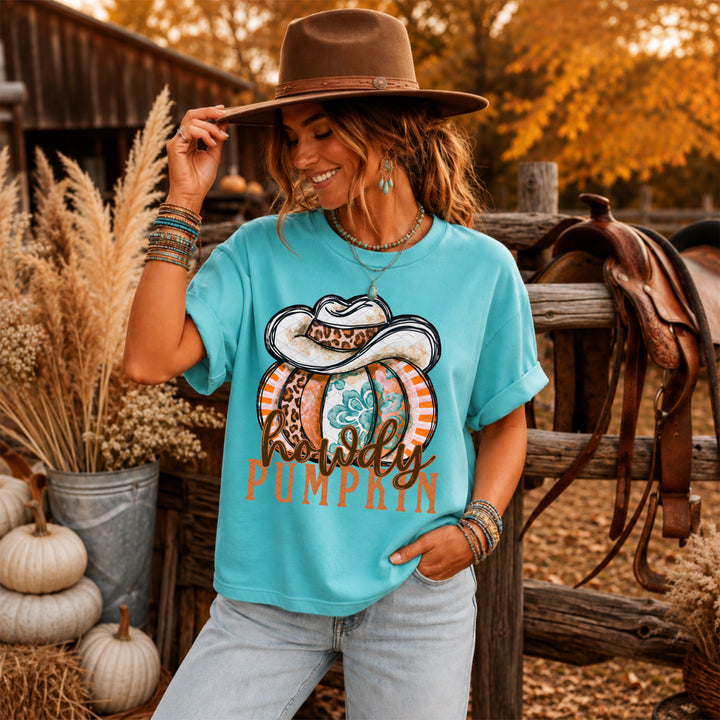 Howdy Pumpkin DTF Print