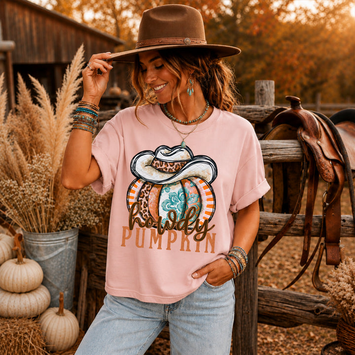 Howdy Pumpkin DTF Print