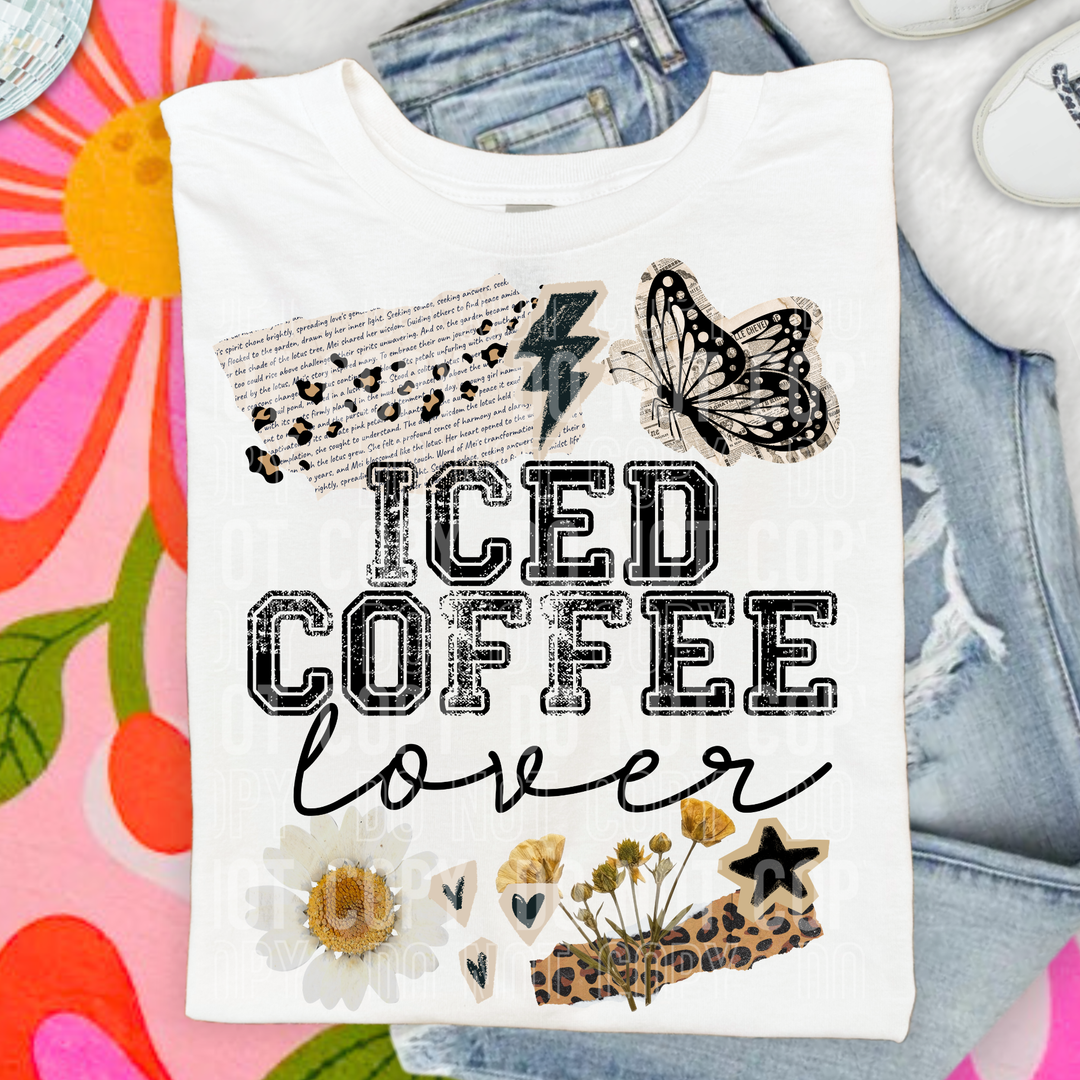 Iced Coffee Lover DTF Print