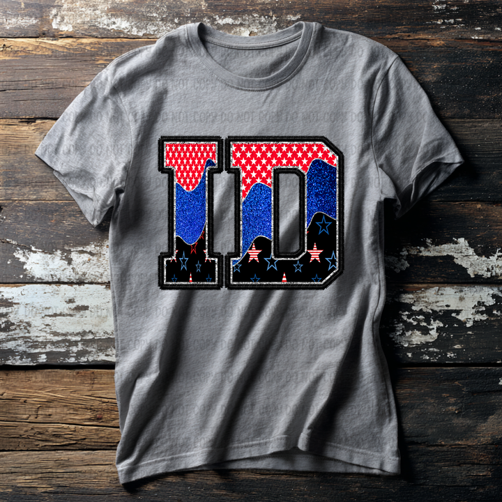 Patriotic States DTF Print