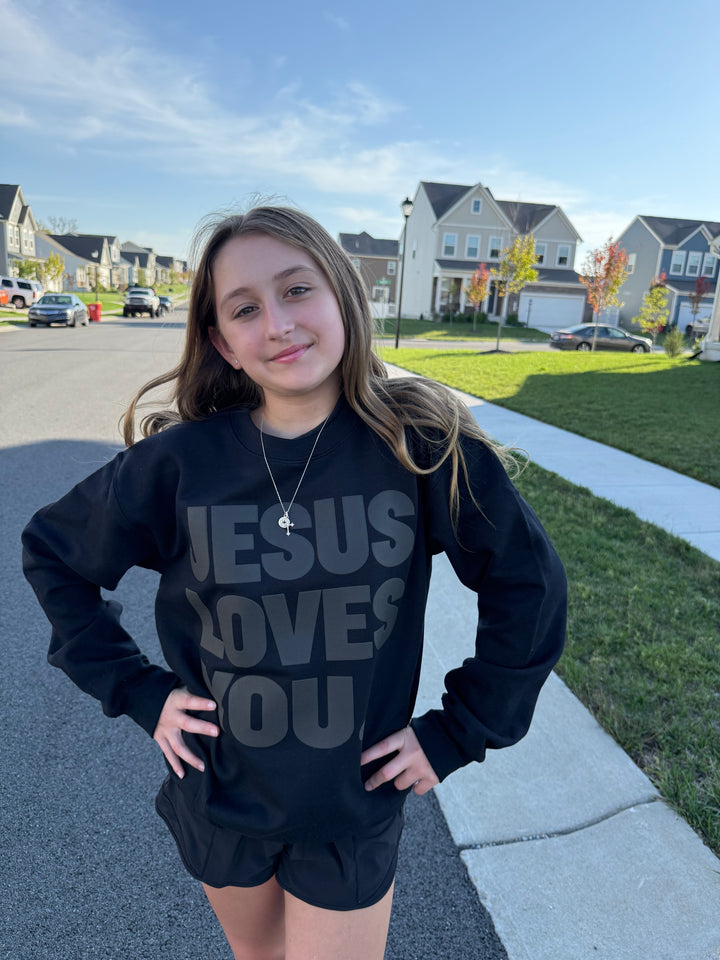 Jesus Loves You PUFF Sweatshirt