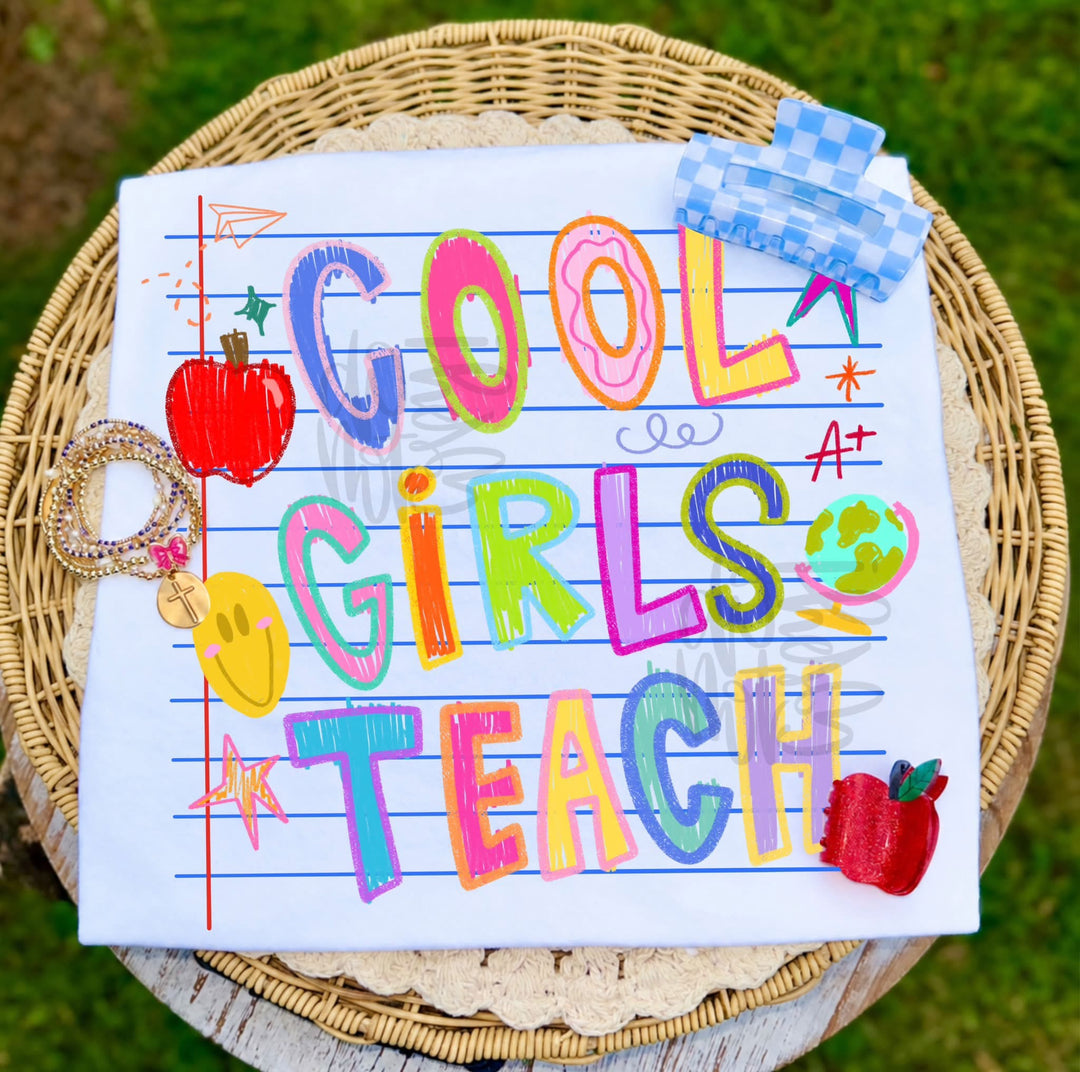 Cool Girls Teach Printed Tee