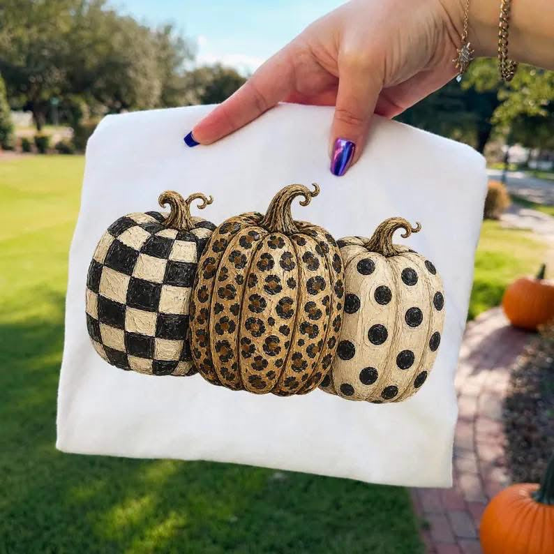 Trio Pumpkin DTF Print