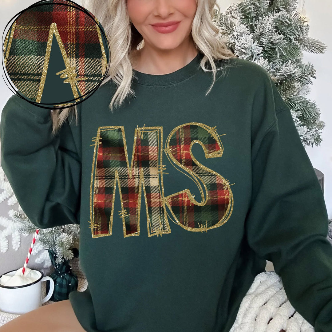 Holiday Plaid MS DTF Print