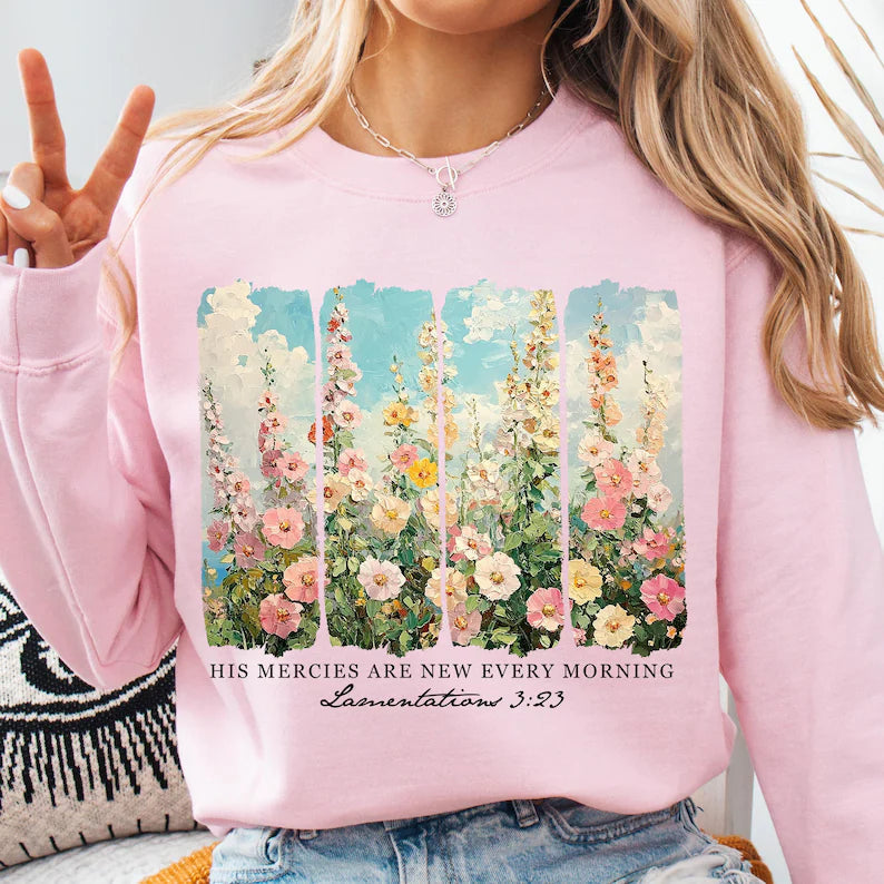 His Mercies Are New DTF Print