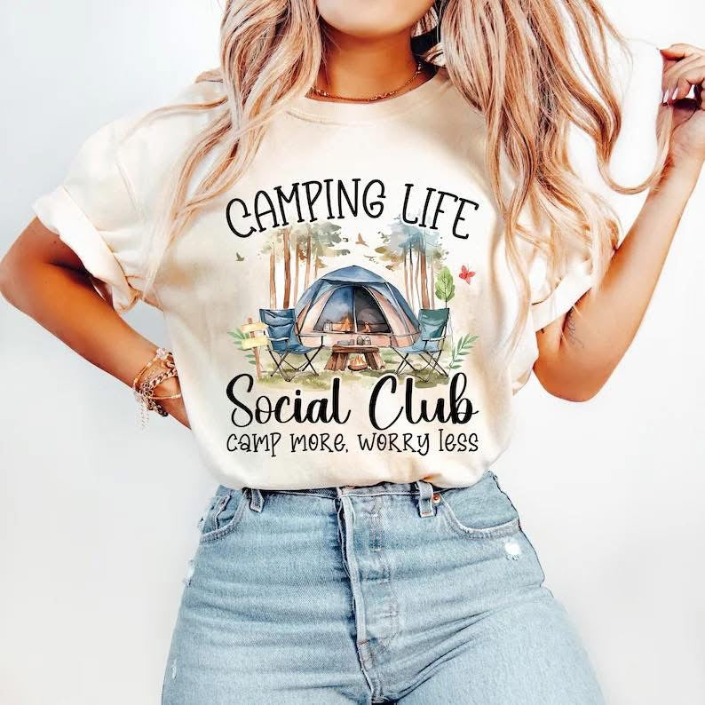 Camp Life DTF Print