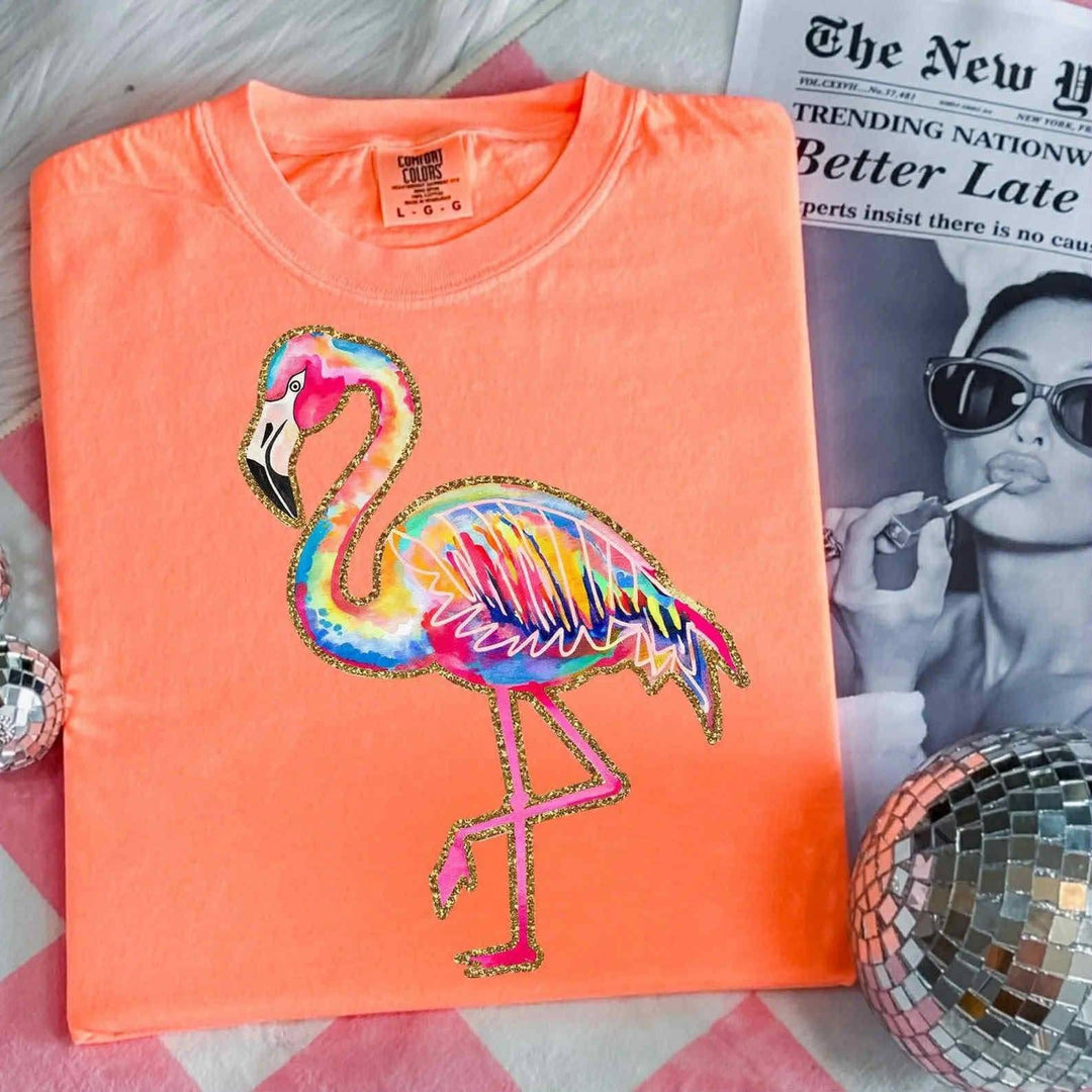 Flamingo DTF Print