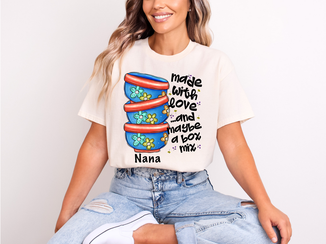 Made With Love And Maybe A Box Mix DTF Print