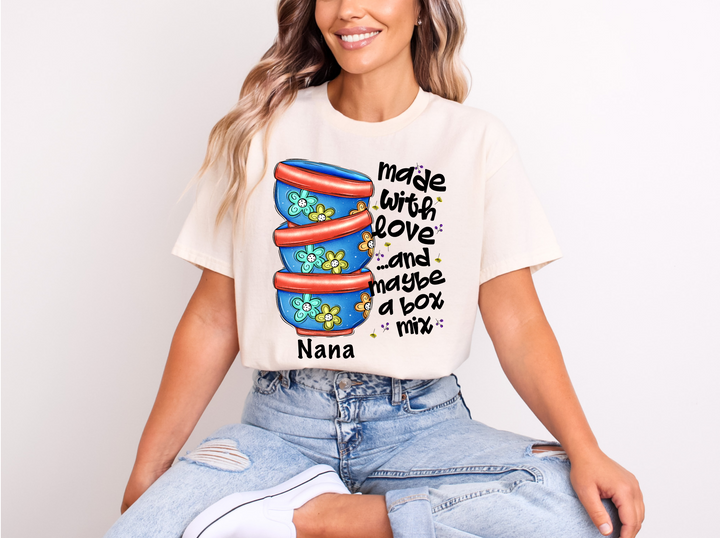 Made With Love And Maybe A Box Mix DTF Print