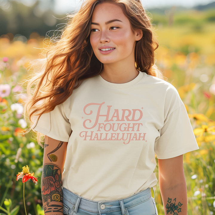 Hard Fought Hallelujah DTF Print