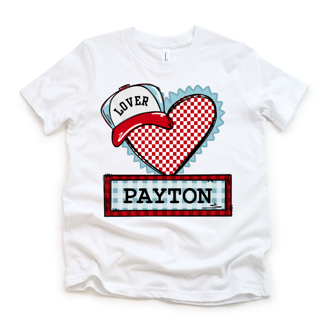 Valentine Heart With Hat Custom DTF Print