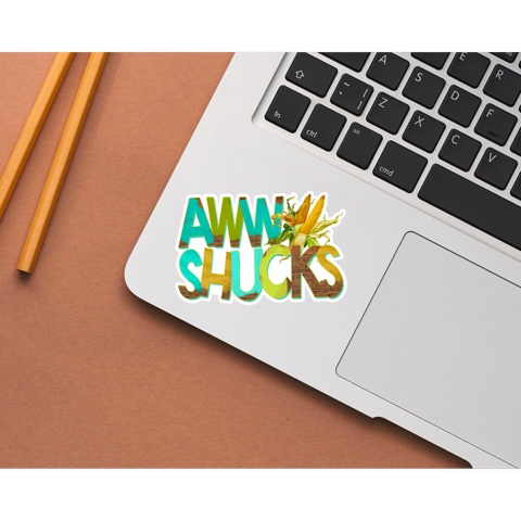 Aww Shucks Die Cut Stickers