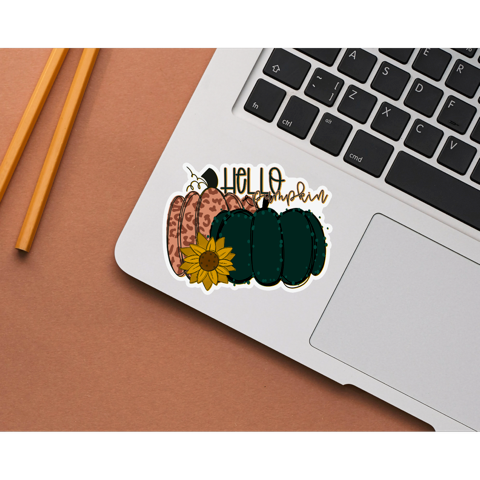 Hello Pumpkin Die Cut Stickers
