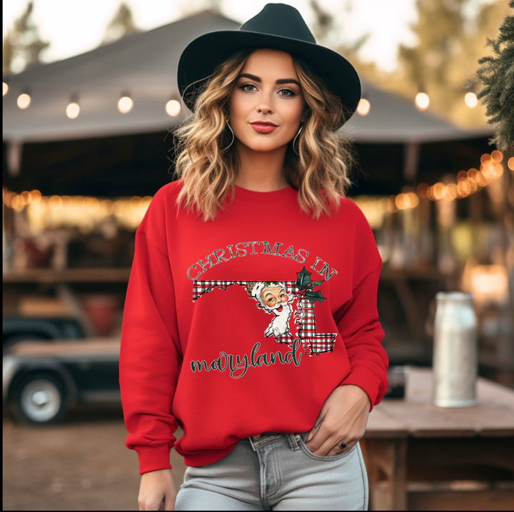 Christmas In States DTF Print