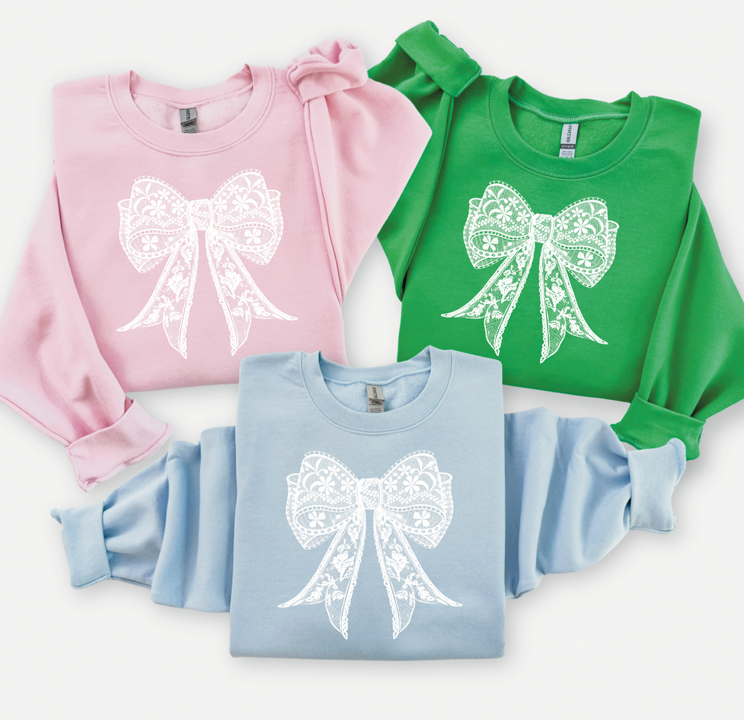 Lace Bow Sweatshirt