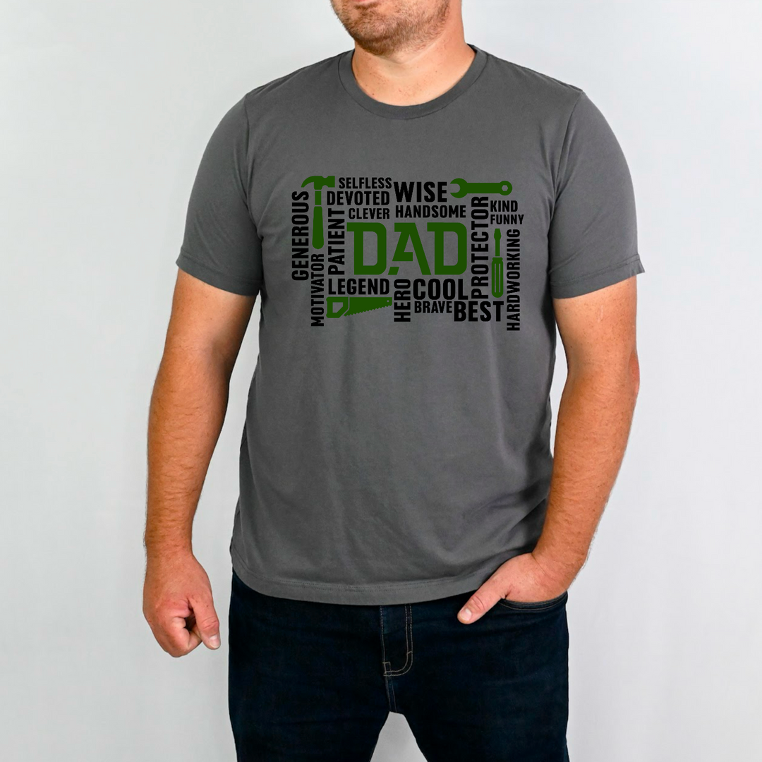 Dad Word Art DTF Print