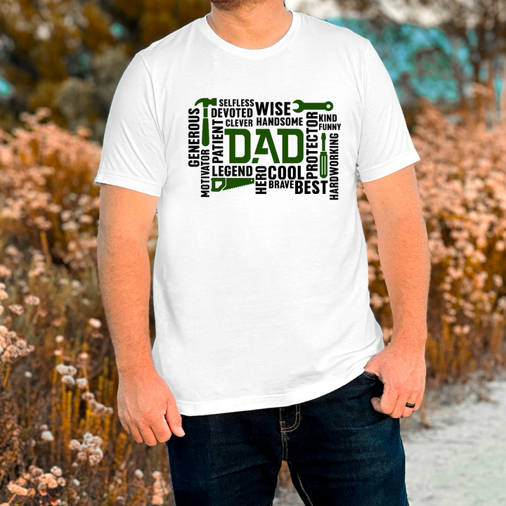 Dad Word Art DTF Print