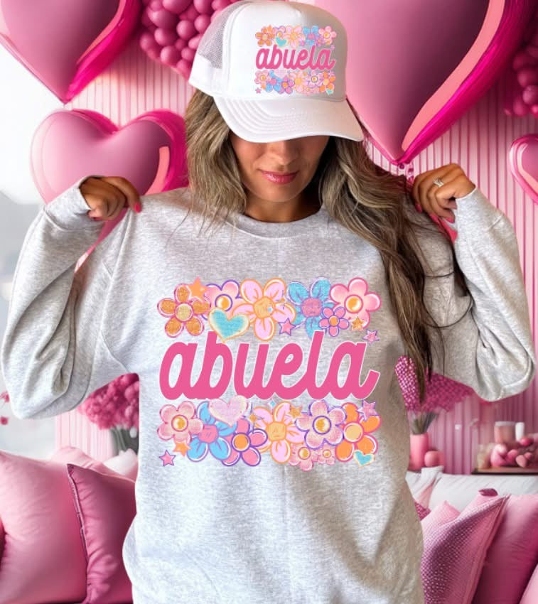 Floral Heart Family Names DTF Print