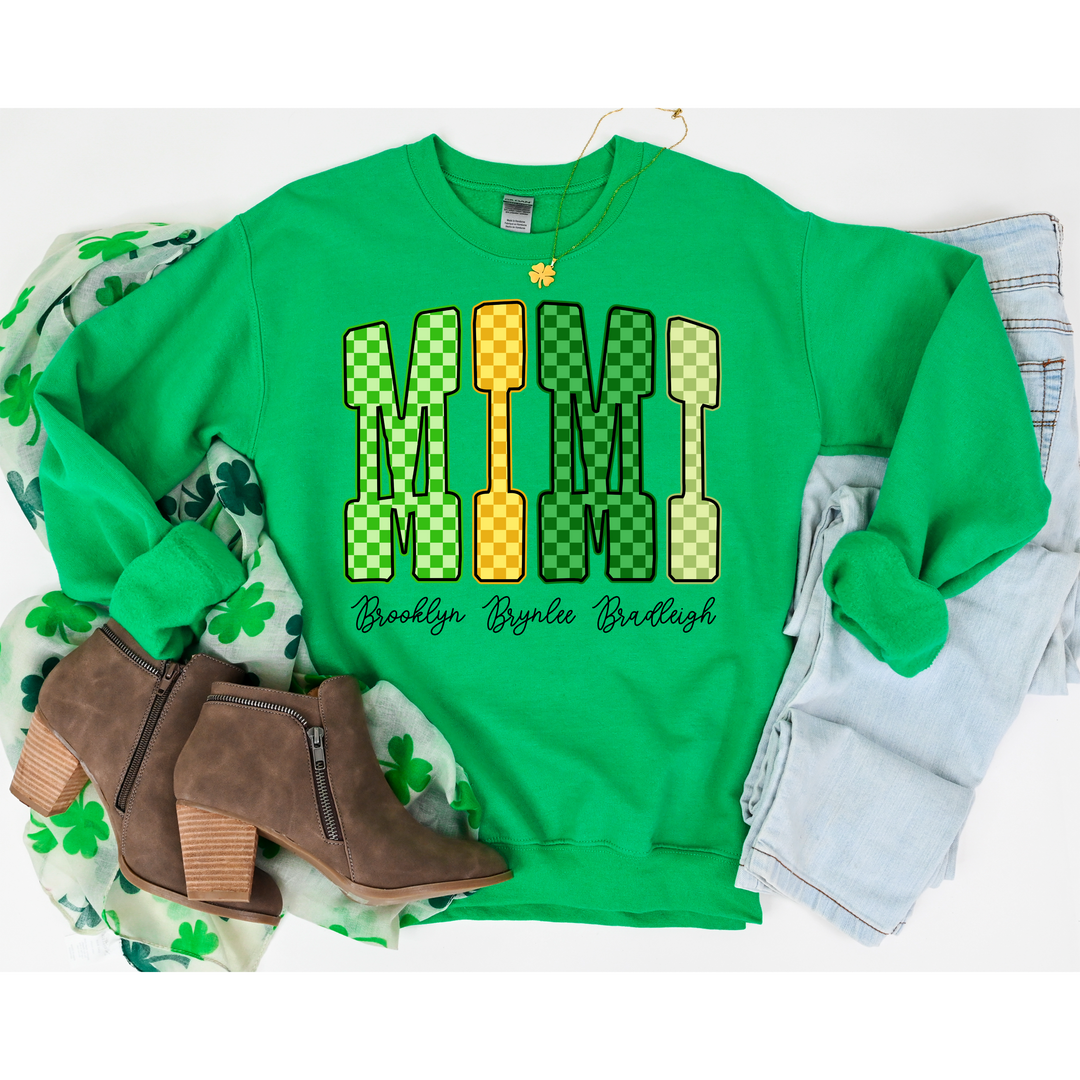 Checkered St Patrick’s Day Custom DTF Print