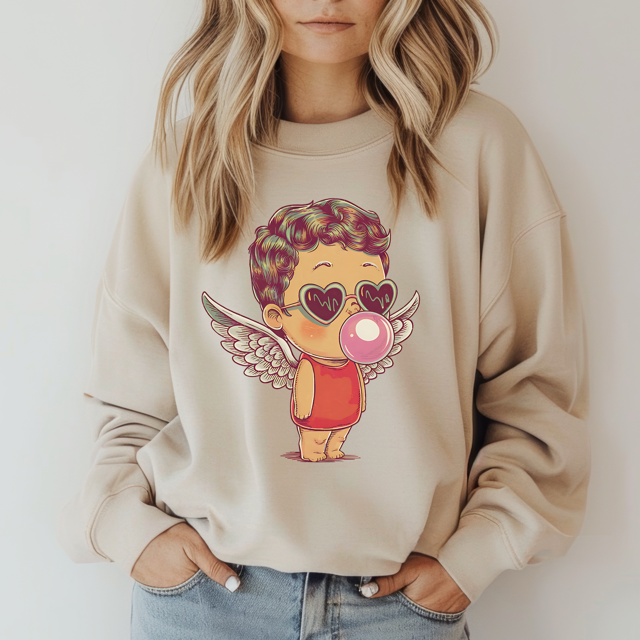 Retro Cupid DTF Print