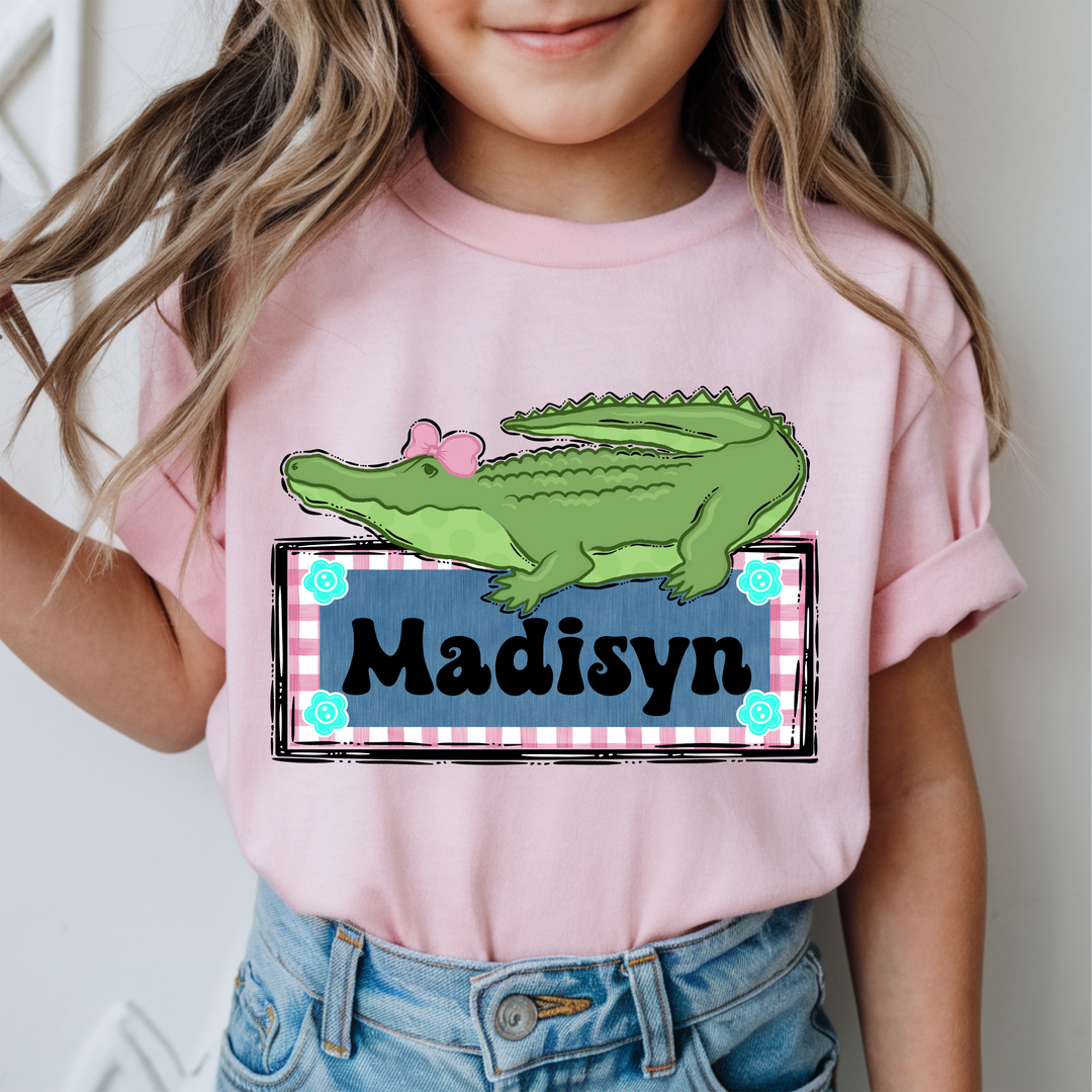Girl Gator Custom DTF Print
