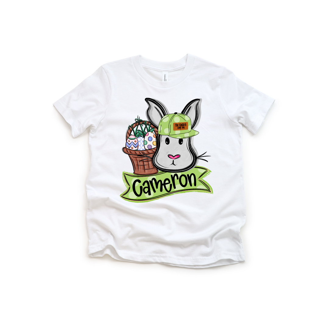 Easter Bunny Name Plate Custom DTF Print