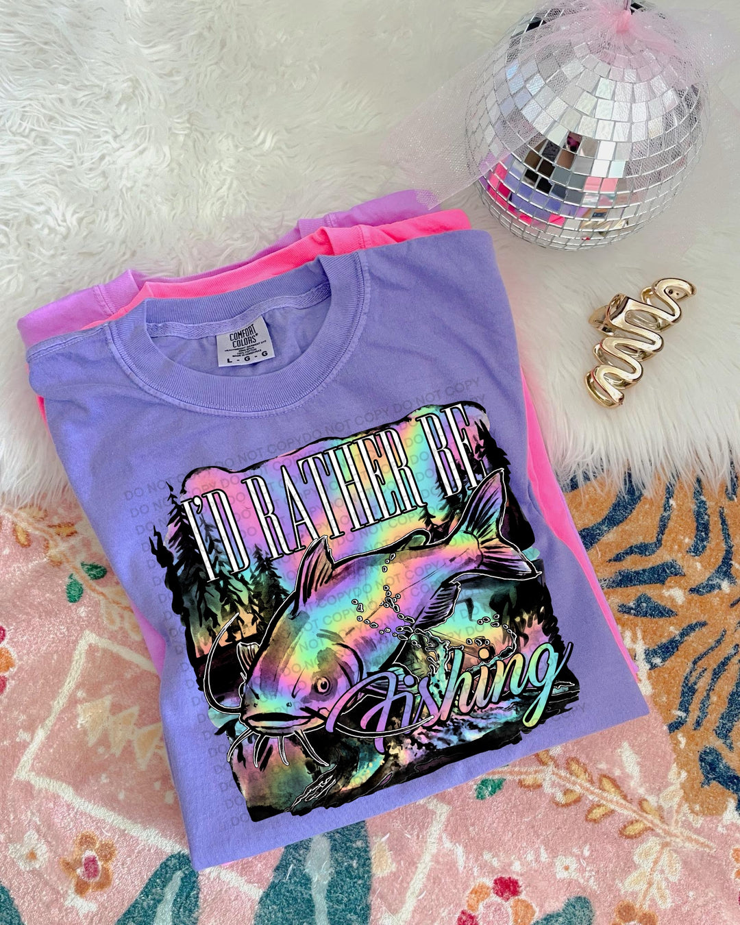 I’d Rather Be Fishing DTF Print