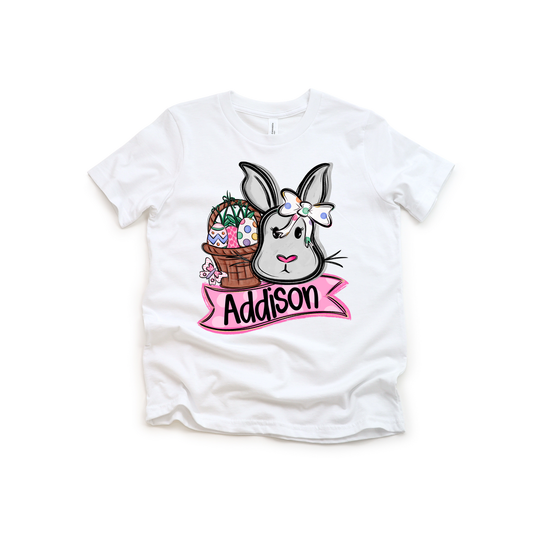 Easter Bunny Name Plate Custom DTF Print