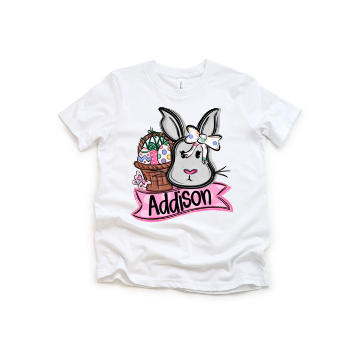 Easter Bunny Name Plate Custom DTF Print