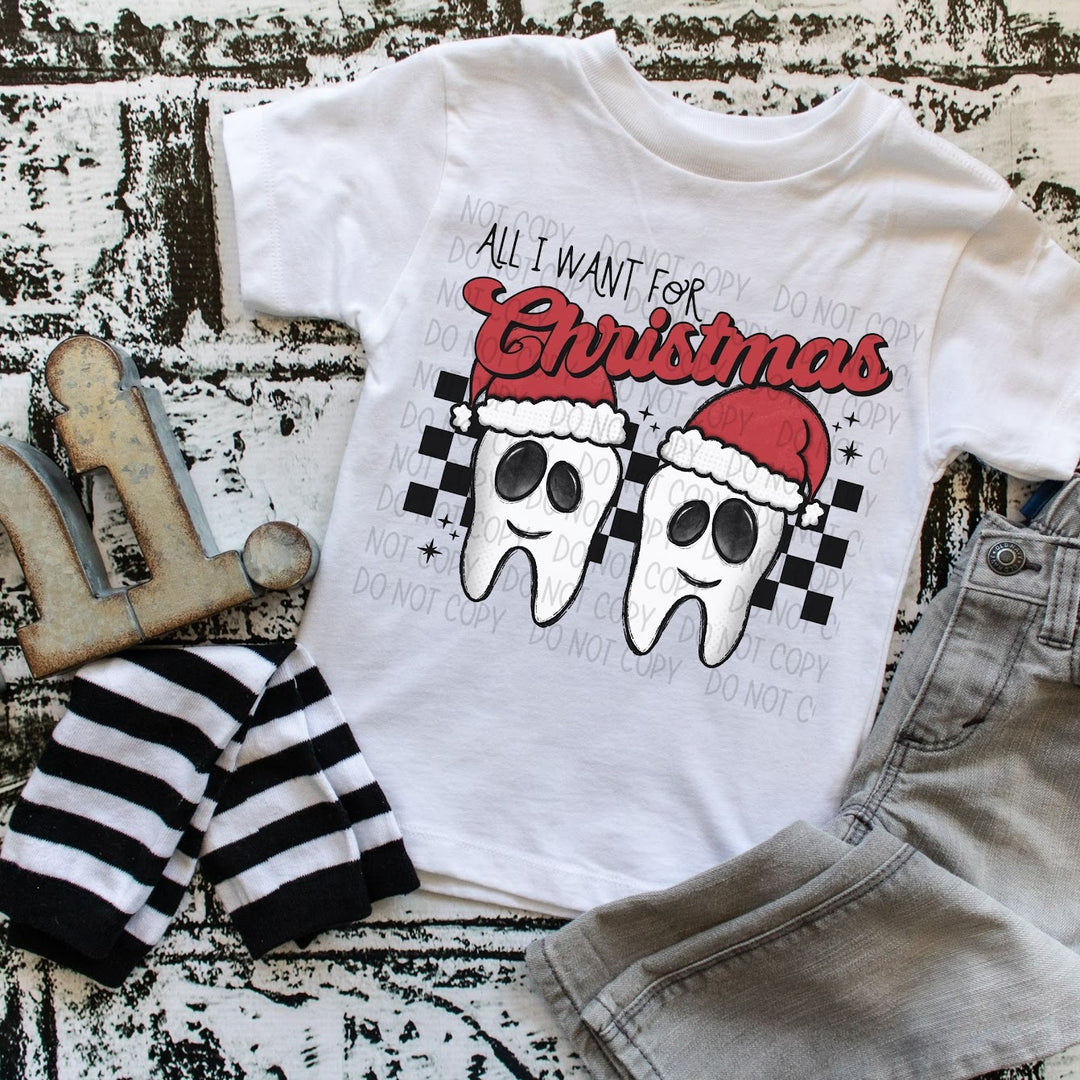 All I Want For Christmas DTF Print