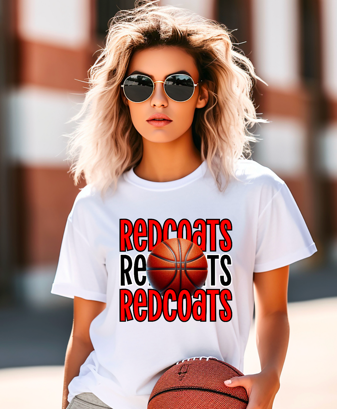 Redcoats Basketball DTF Print
