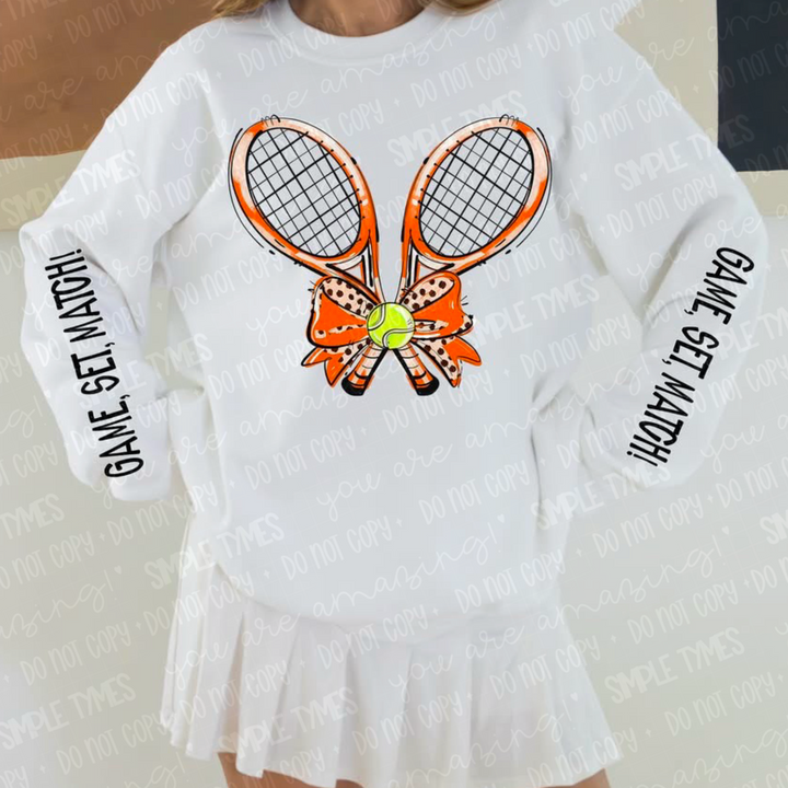 Game Set Match Tennis DTF Print
