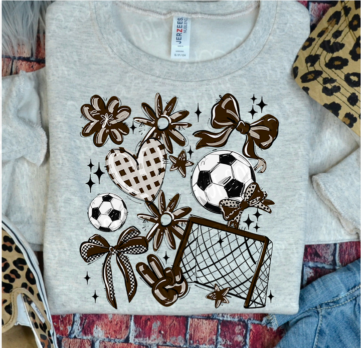 Play Ball Collage Soccer DTF Print